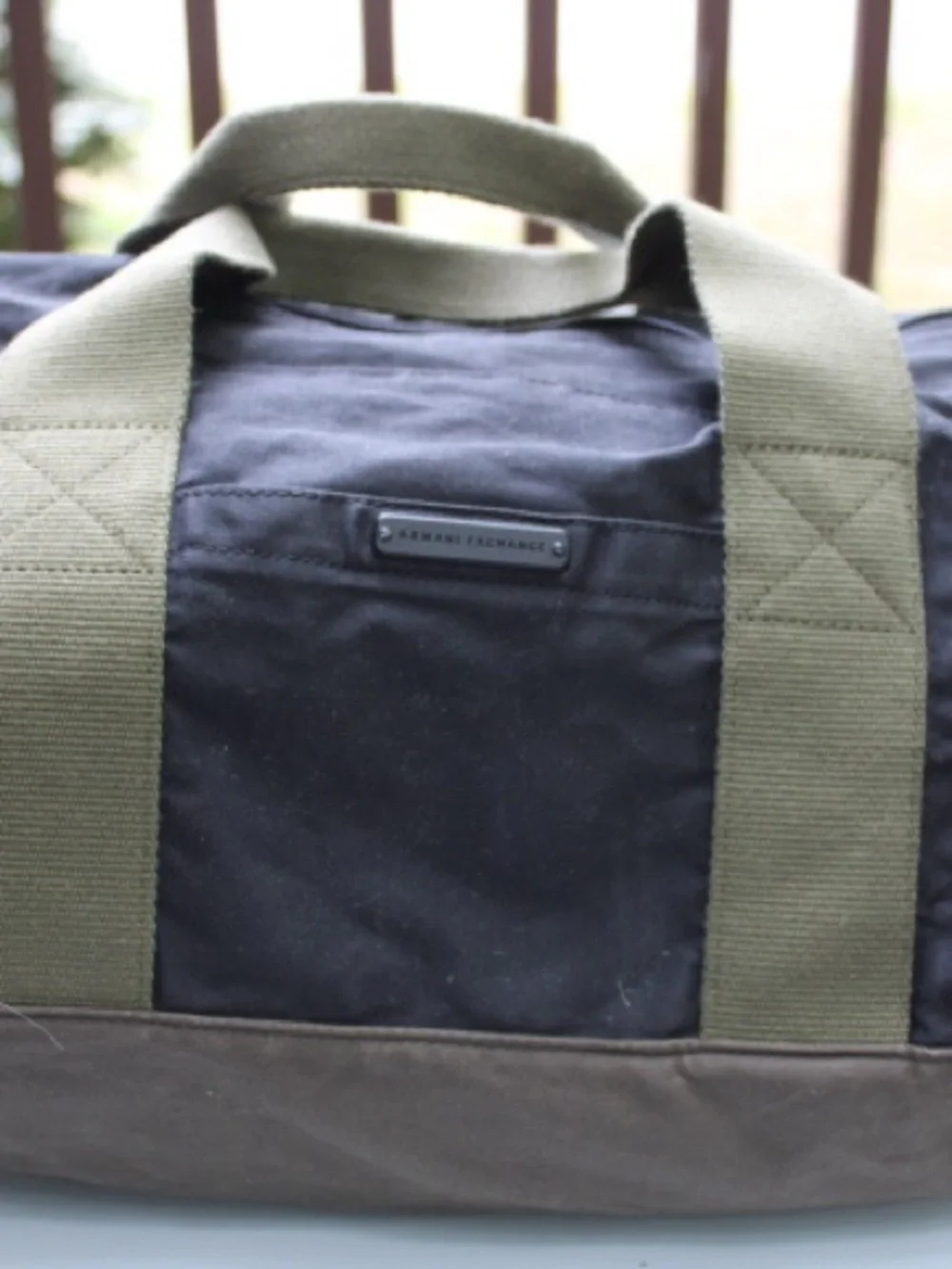 Armani exchange duffel bag